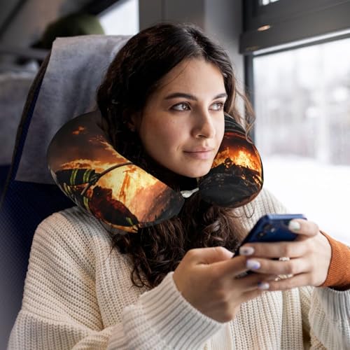 Almohada de cuello con diseño de bomberos y espuma viscoelástica miniatura 6