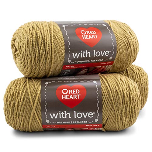 Image of Red Heart With Love Yarn, 3-Pack - Tan 3 Pack
