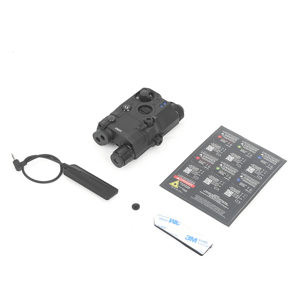 PEQ LA-5C UHP Torch Version lampe de poche, éclairage blanc et boîte de cas de fonction stroboscopique boîte de batterie factice avec interrupteur de coussin de pression LA-5C