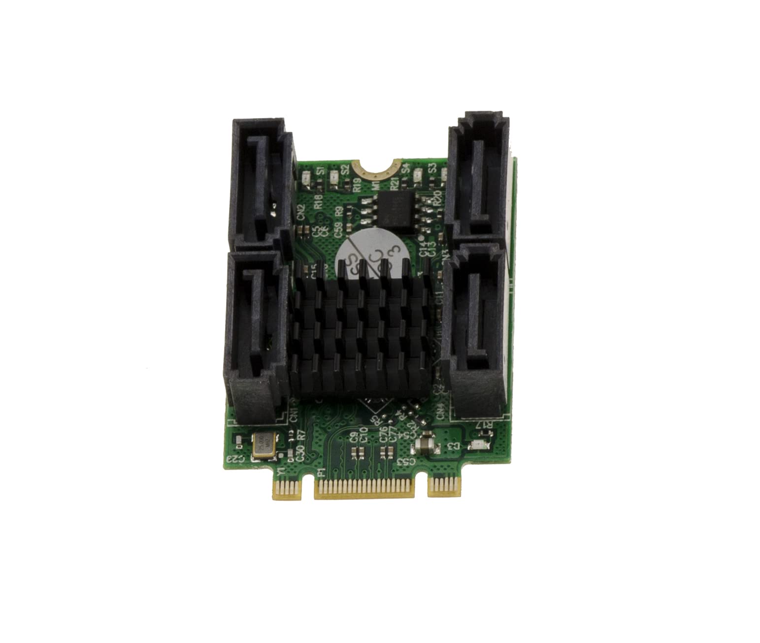 KALEA-INFORMATIQUE M.2-Karte PCIe M/B+M Key 4 SATA 6G RAID 0 1 10 HYPERDUO Port Marvell 88SE9230 Chipsatz