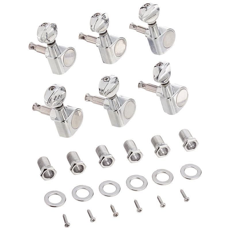 Guitar Part for 6pcs 6R Guitar Tuning Pegs Tuners Machine S for Fender Replacement