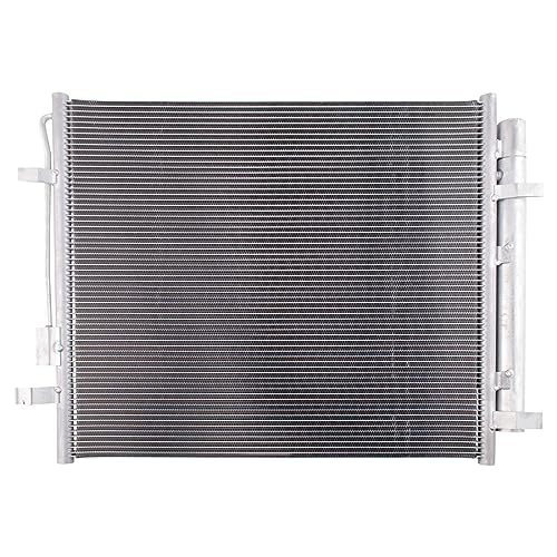 Image of TRQ Air Conditioning A /C Condenser Receiver Drier Compatible with 2022-2023 Hyundai Santa Cruz 2021-2023 Santa Fe Kia Sorento