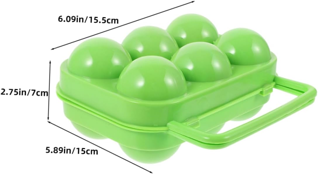 Yardwe 2Pcs Outdoor Egg Storage Box Portable Egg Container with Compartments for Camping Picnic and Refrigerator Lightweight Space Saving Design Easy to Clean