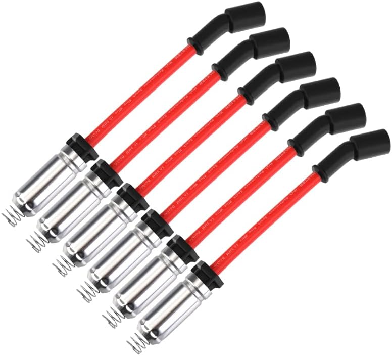 High Performance Plug Wires Red Spark Plug Wire Set – Direct Fit For Dodge Trucks & Vans (1990-2003) – OEM Spec Red Ignition Wire Set 1990-2003 - Foto 5