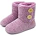 KuaiLu Zapatillas-de-Andar-por-Casa-Mujer, Chenille Tejer Zapatillas Casa Mujer Cerradas Invierno, Cómoda Altas Densidad Memory Foam Zapatillas Mujer Invierno Casa, Antideslizante Suelas Morado 40-41