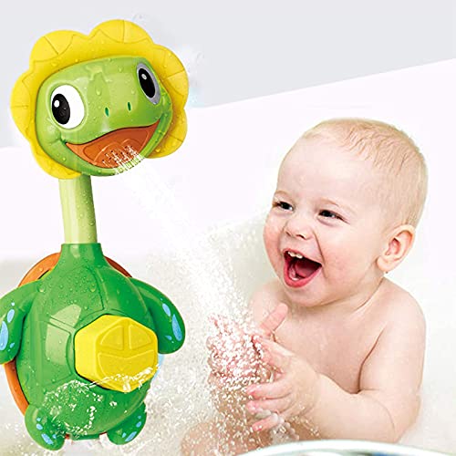 Little Bado Turtle Baby Bath Toys Spray Bathing Tub Fountain Toys For Kid Hand Shower Floating Bathtub Shower Pool Bathroom Toy For Baby Toddler Infant Kids #TOP6