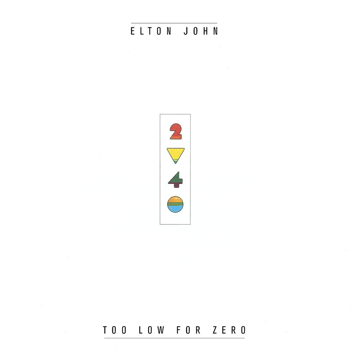 Elton John - Too Low For Zero 1998 Rocket Classic Years series CD album
