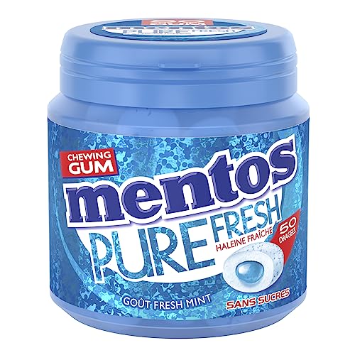 Chewing gum Pure Fresh Mint Sans Sucres Mentos La Boite De 50 Dragées 100 G - vue 5