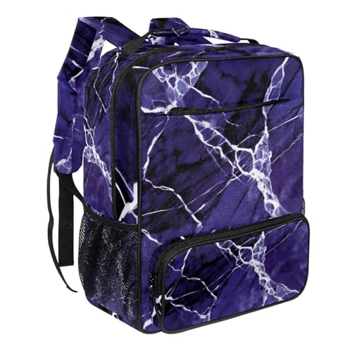 Sac à dos de voyage mixte compact noir marbré bleu grand compartiment R4w9gt18jrmakm
