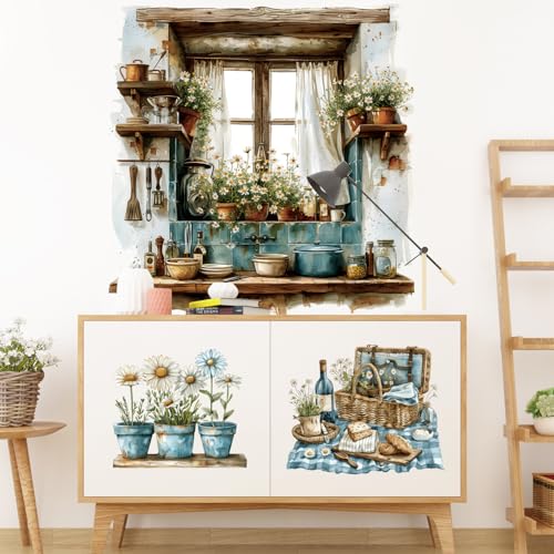 Vinilo Decorativo Pared Planta Verde 3D 2 Hojas 27x83cm miniatura 7
