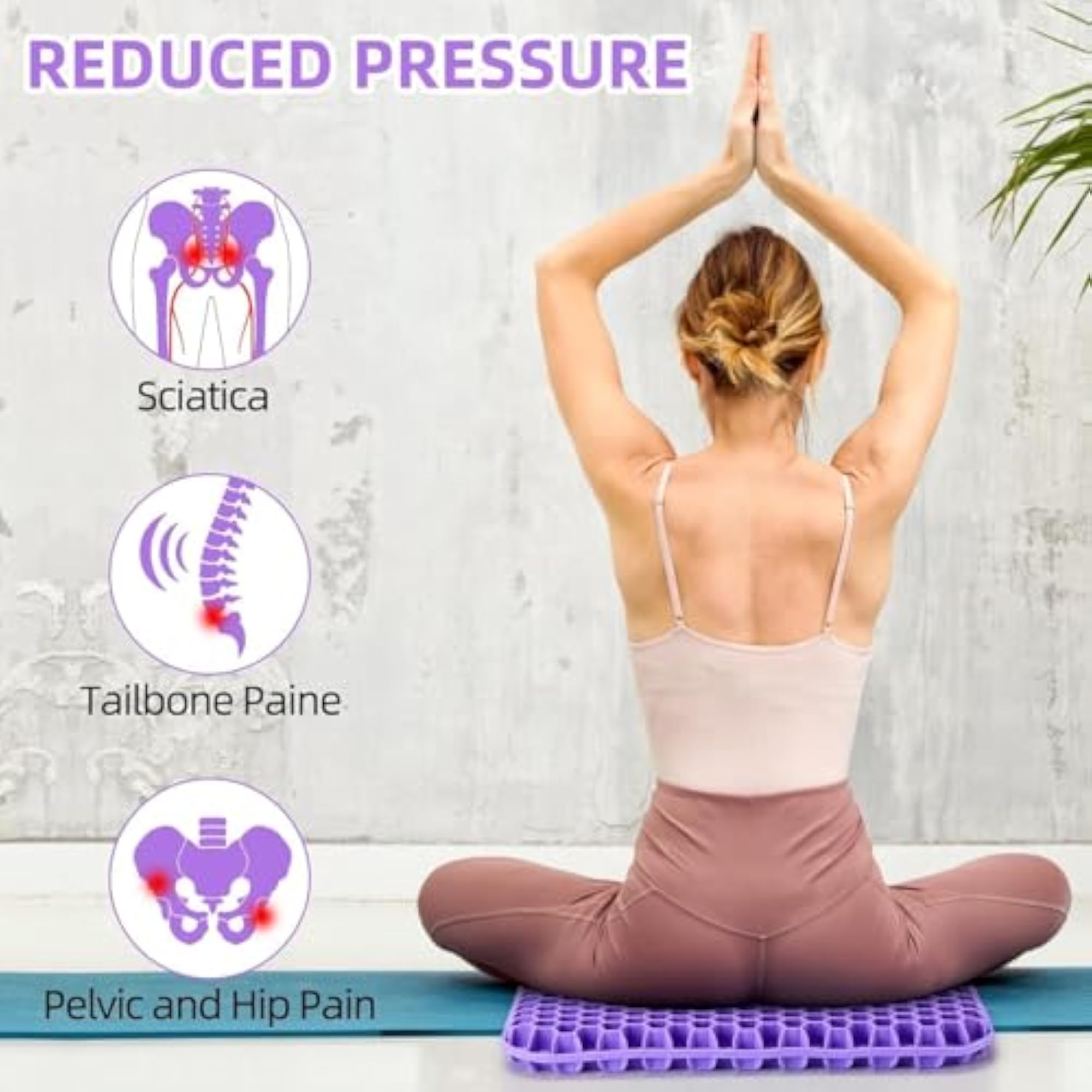 Egg Gel Seat Cushion for Breathable Pressure Relief