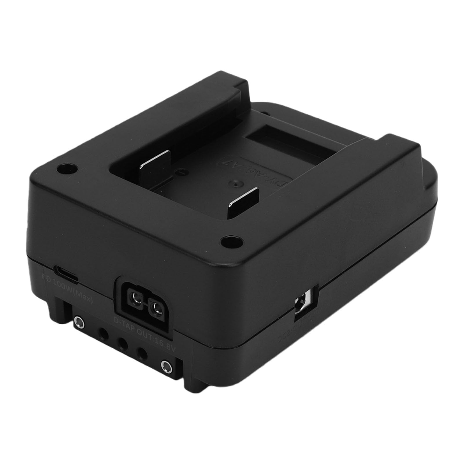 Zunate Adaptador de Batería de Montaje en V, Herramienta Eléctrica Convertidor de Montaje en V Placa de Batería con D Tap USB C PD 100W Entrada y Salida para Equipos de Iluminació