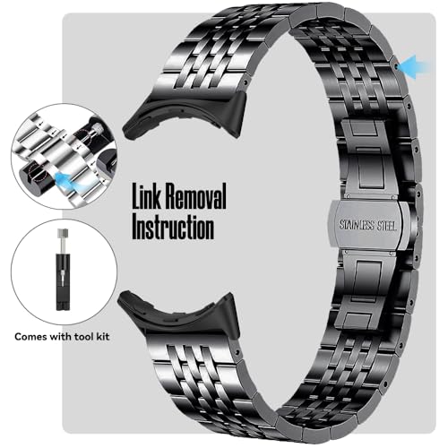 Correa de malla acero inoxidable compatible Pixel Watch miniatura 3