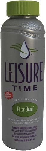 Leisure Time Spa N Filter Clean Spa y limpiador de bañera de hidromasaje, 16 onzas líquidas