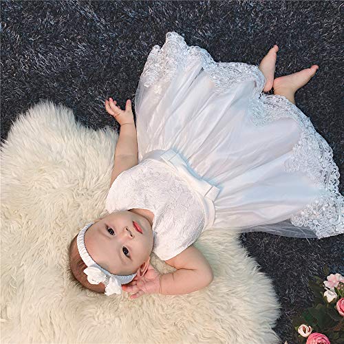 0-6T Toddler Baby Girl Embroidered Tutu Ball Gown Lace Dresses with Headwear4