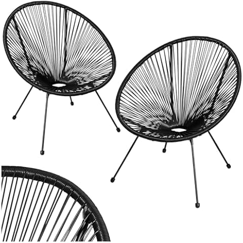 TecTake Acapulco Garden Chairs - Set of 2 Cover
