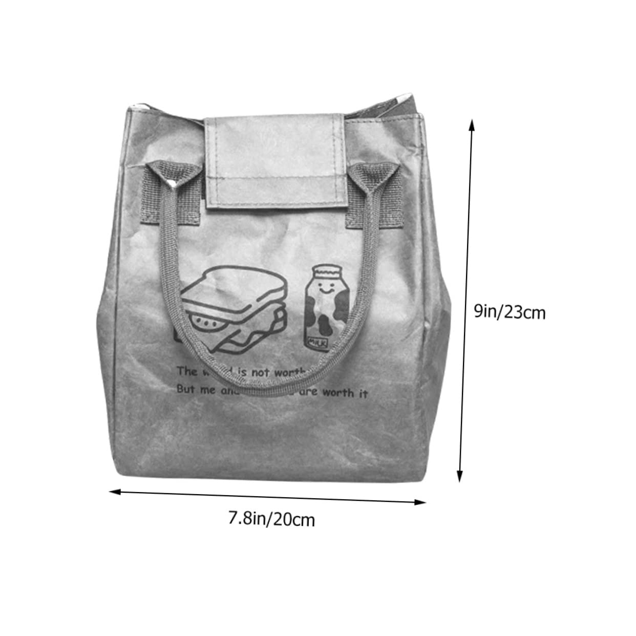 MAGICLULU 4piezas Bolsa De Almuerzo Aislante Diseño Elegante Para Oficina y Escuela Fiambrera De Gran Capacidad y Material Resistente Mantiene Comidas Calientes o Frías Por Horas