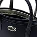 Lacoste Women's L.12.12 Concept Mini Petit Pique Canvas Zip Tote Crossbody Bag, Navy Blue/Darkness Pegasus, One Size