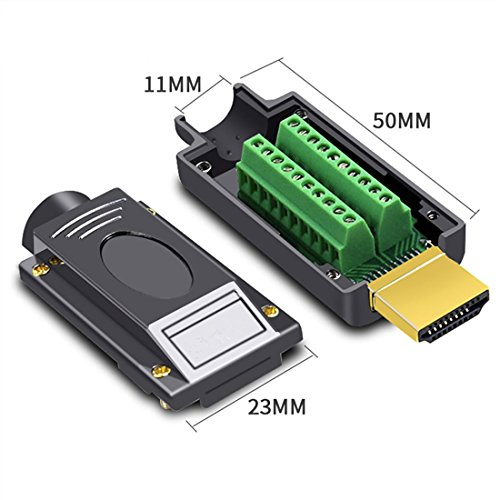 Adaptador HDMI Macho a Terminal de Tornillo sin Soldadura miniatura 2