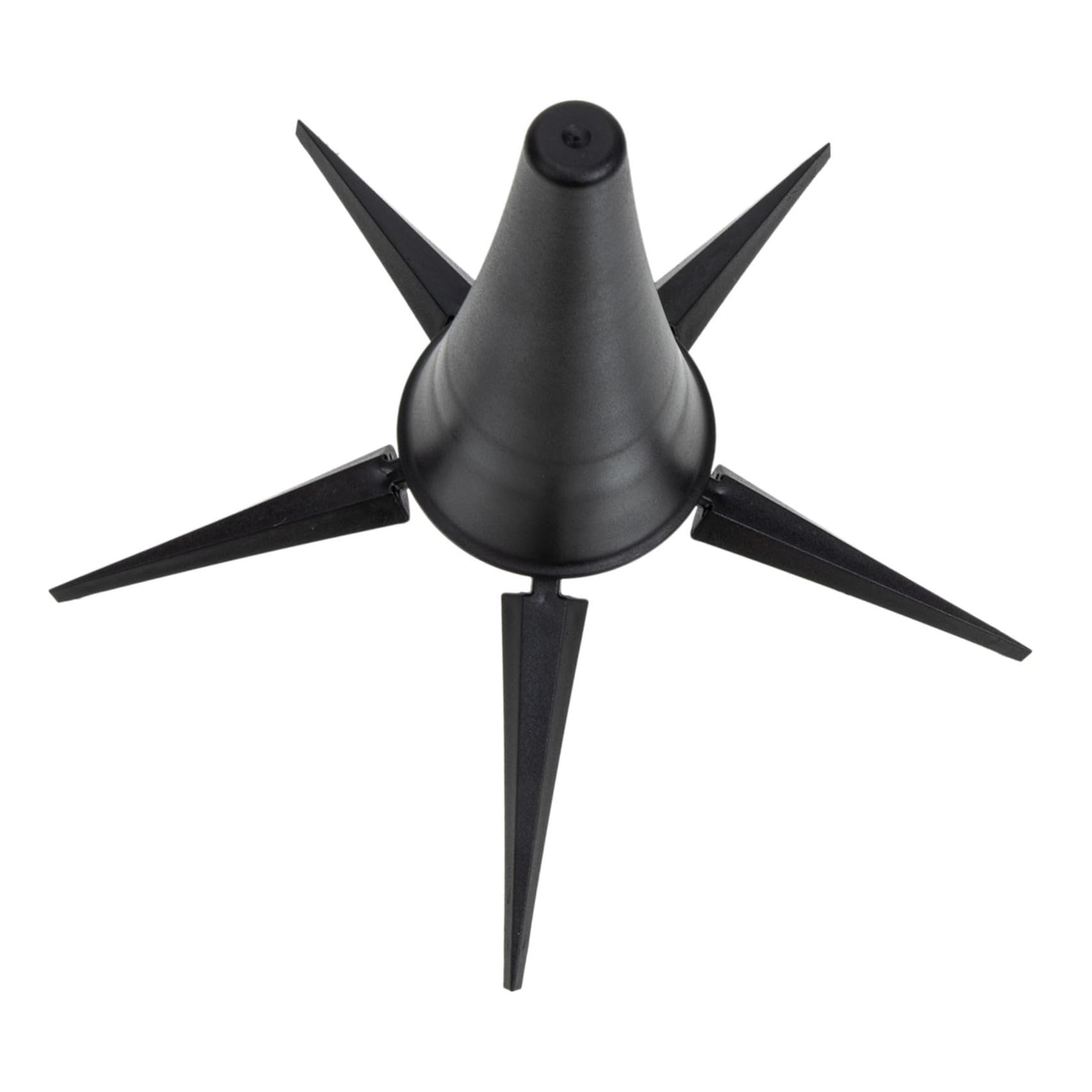 Supporto per Clarinetto Nero Portatile Design Pieghevole e Base a Cinque Gambe in Ferro e Abs per Protezione Strumenti Musica