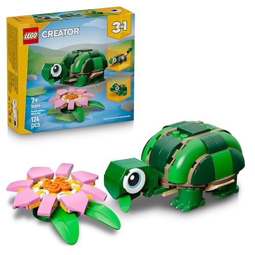 LEGO Creator 3en1 Tortuga con Flor de Nenúfar - Figuras de