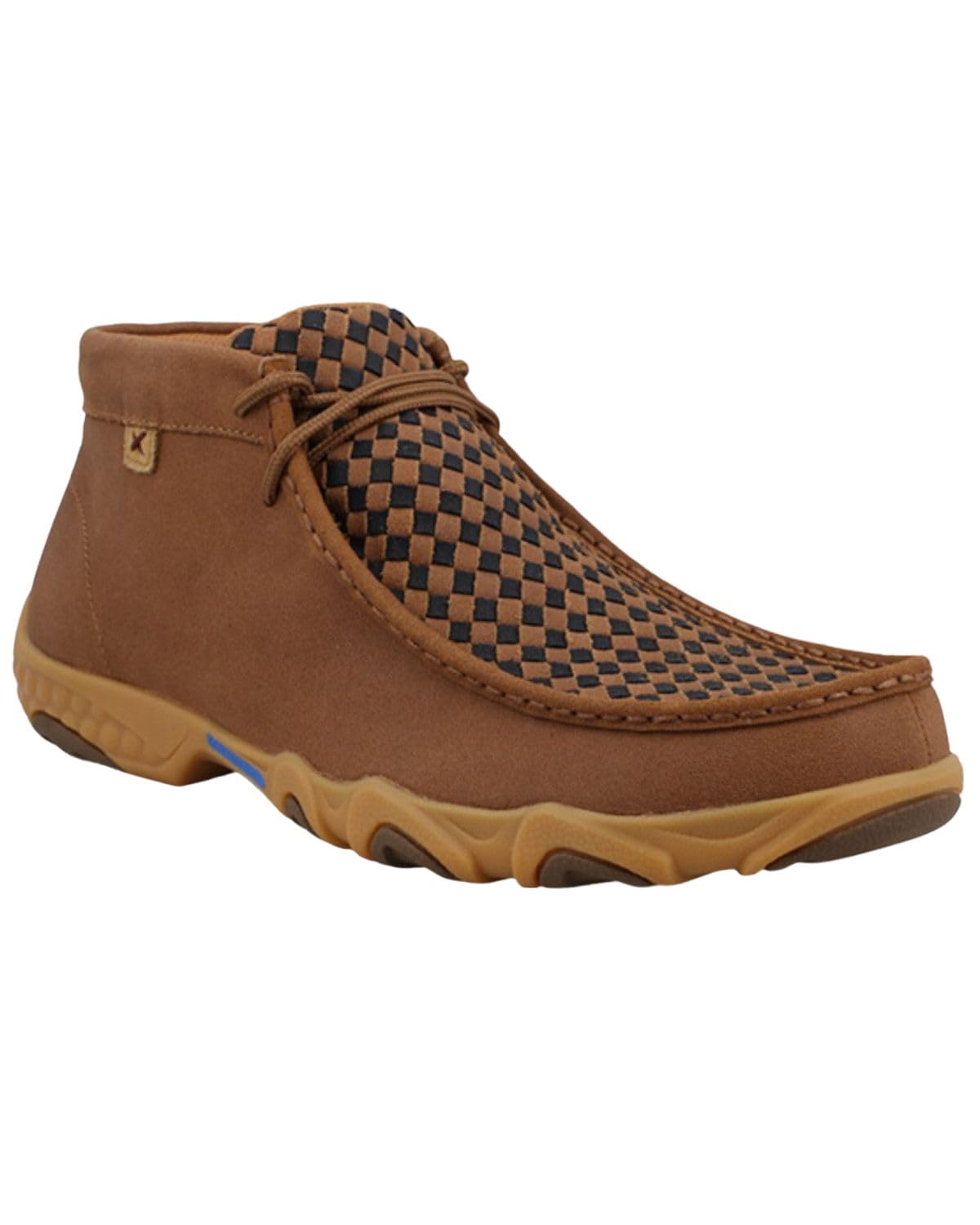 Twisted X Men's Chukka Driving Moc Boot, Gingerbread &amp; Black, 7.5 W