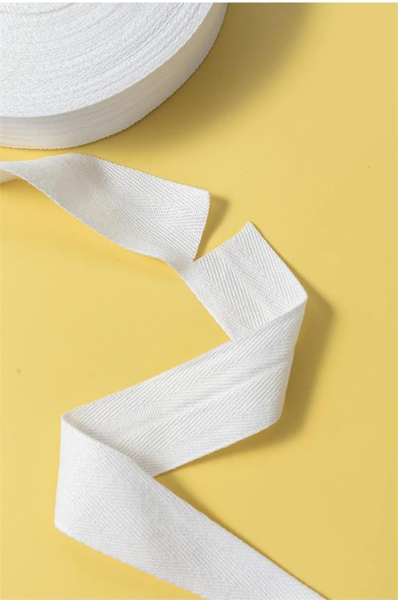 50 Yards Herringbone Tape Ribbon High Tenacity Belt Bag Lable Ribbon Sewing Tape Bias Binding DIY Crafts Accessories
