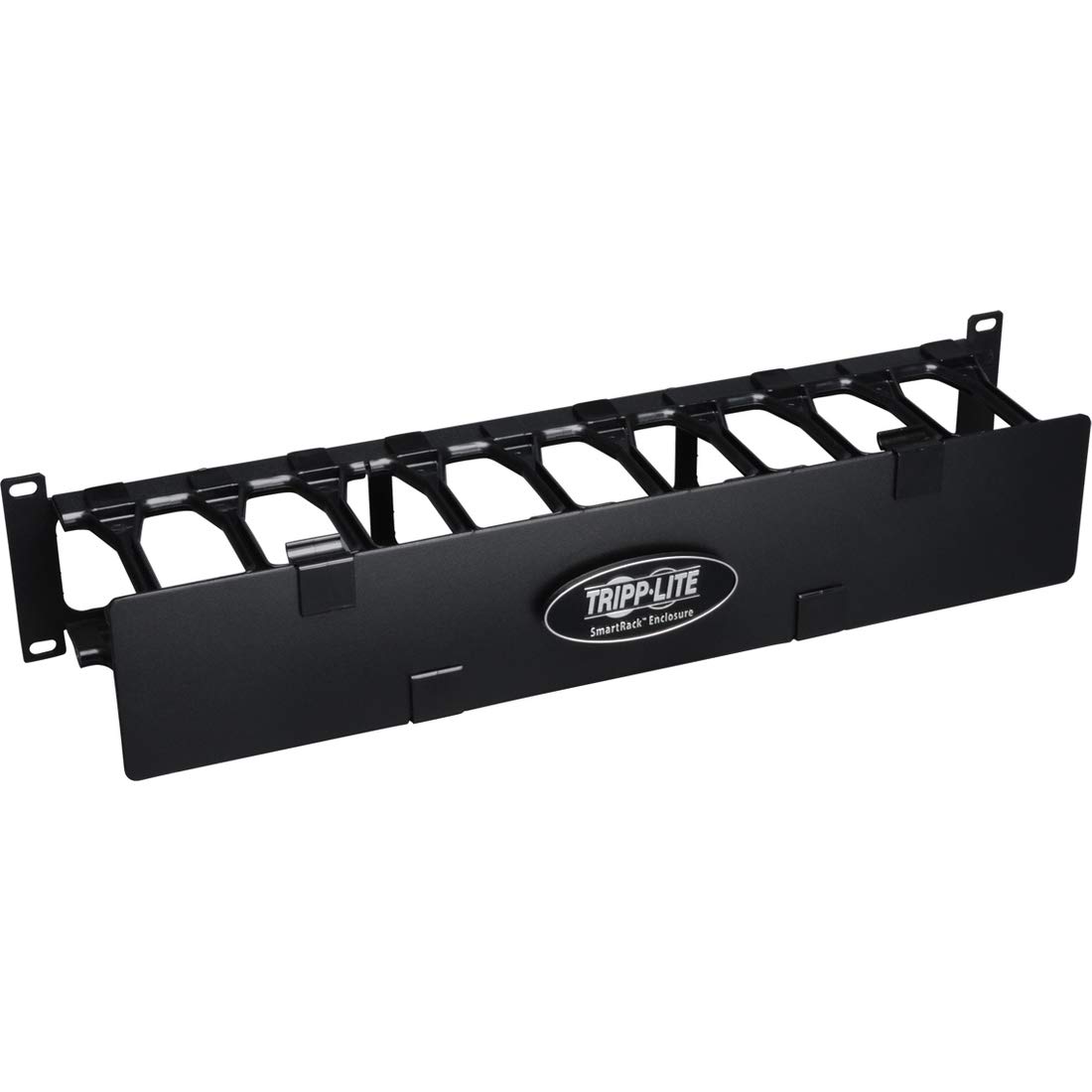 TRIPP LITE stojak obudowa poziomy menedzer kabli stal z kanalem palca 2URM SRCABLEDUCT2UHD czarny