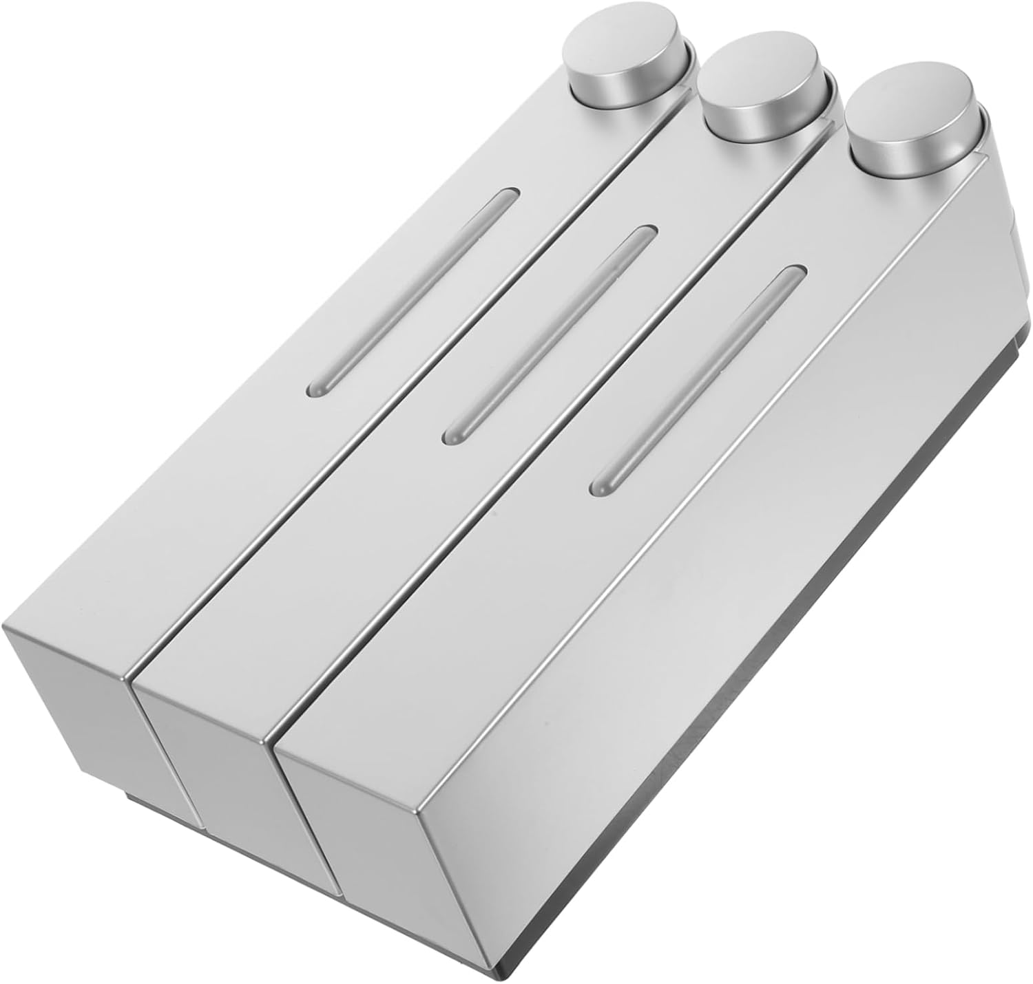 LIFKOME Soap Dispenser Chamber Wall Mounted Manual Body Wash and Shampoo Dispenser for Shower Finish Space-Saving Design Easy to Use Bathroom Essential