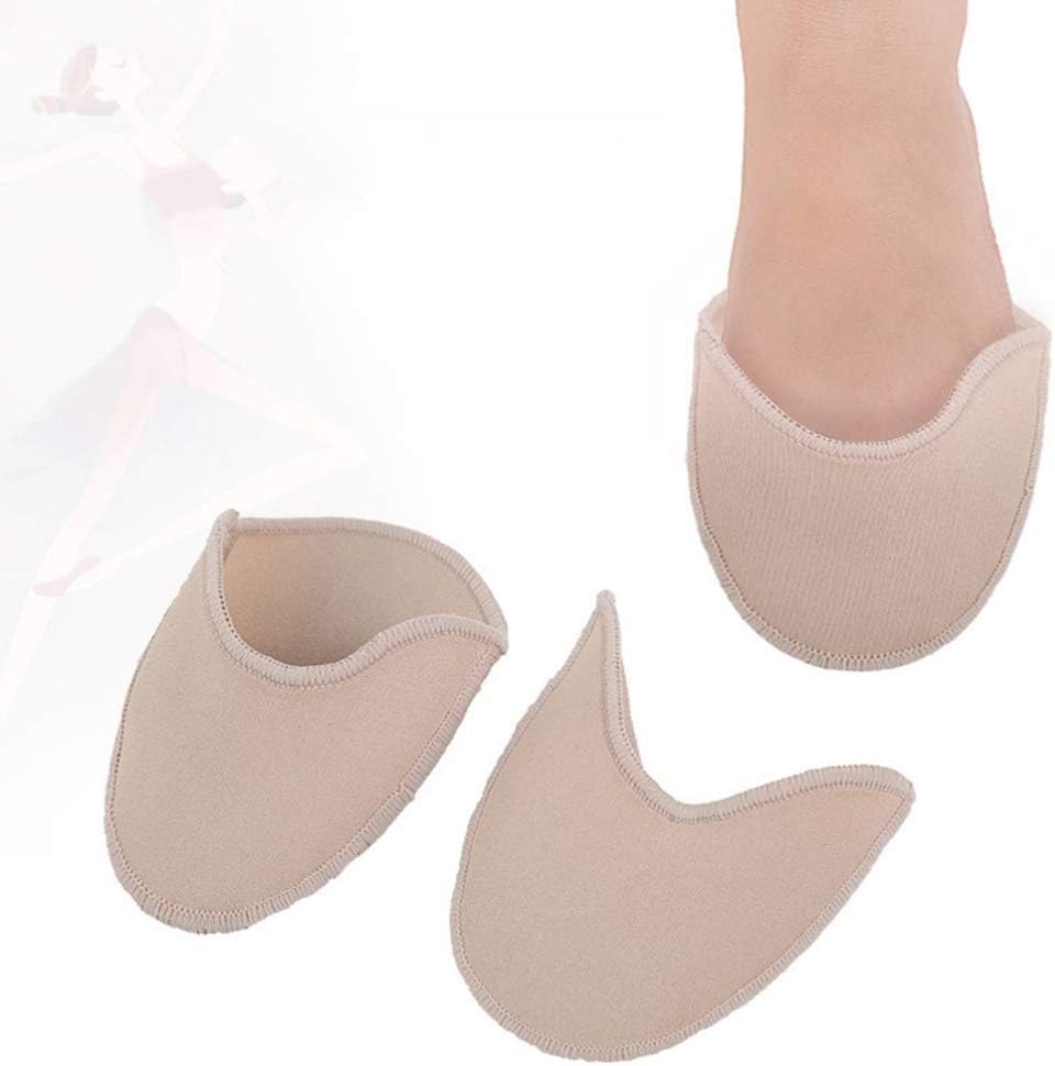 HEALLILY Pouch Toe Pads Protect Toe Cover for Heel Ballet Point Shoes Forefoot Guard Gymnastics Ballet Supplies 1 Pair 11.5x9.5cm