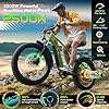 EB60 26" Fat Tire Electric Bike for Adults,2000W Motor Peak 2500W Up to 35MPH&70Miles,48V 20.8AH Hidden Battery, Electric Commute Bike with NFC Key, Saddlebag, Hydraulic Brake Ebike Olive Green #1