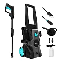 Cecotec Idropulitrice ad alta pressione HydroBoost 1600 Car&Garden. 1600 W, casa, giardino o auto, portata max 468 l, h, 135 bar di pressione max, pompa in alluminio, raggio d’azione 14m multicolore