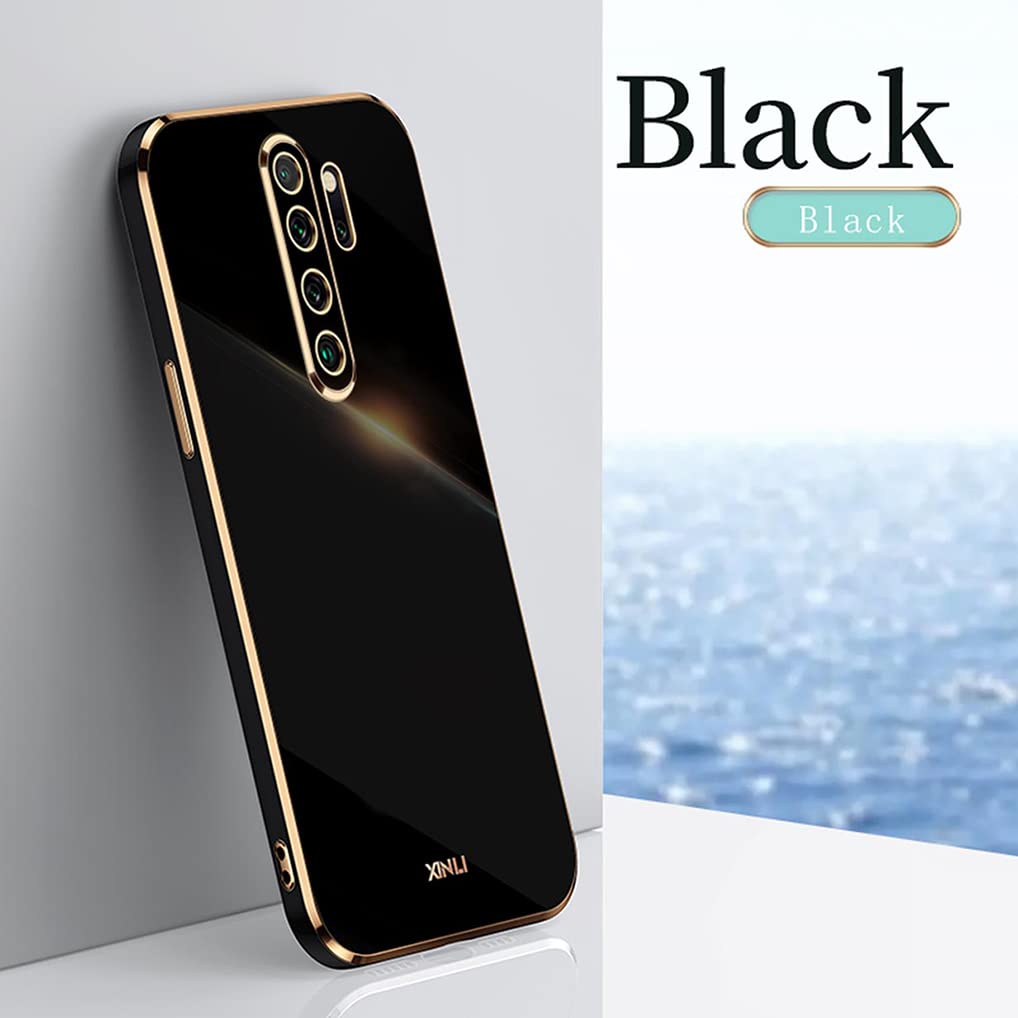 SEAHAI Cover per Xiaomi Redmi Note 9S / Redmi Note 9 PRO, Custodia Protettiva Ultra Sottile ed Elegante in Silicone TPU Flessibile, Glitter Placcatura Phnom Penh Design Cover Antiurto Case, Bianca