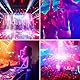 150W Beam Moving Head Bühnenlicht, RGBW LED Disco Magic Ball Effekt mit Fernbedienung Partylicht Scheinwerfer DMX512 Strobe für Halloween KTV DJ Hochzeit