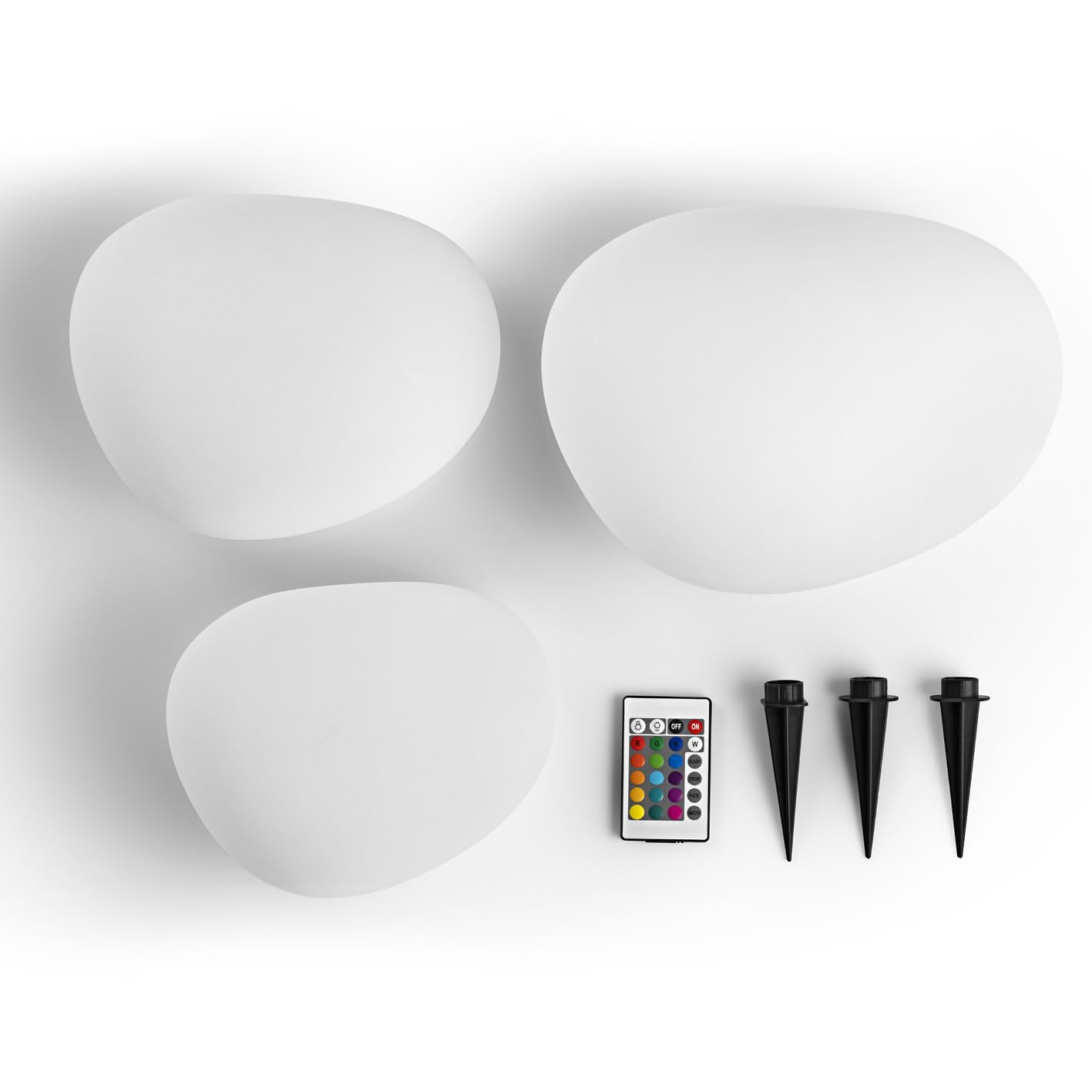 EASYmaxx Lampa solarna LED ze zmianą kolorów | dekoracyjna lampa ogrodowa z oświetleniem LED | piękne efekty świetlne z czujnikiem światła dziennego, do użytku wewnątrz i na zewnątrz, dekoracja