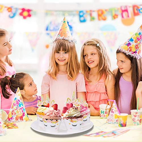 Cupcake Topper Wrapper Cupcake Wraps Liner Baking Cup Party Supplies Cake Decorations para Niños Niñas Regalo Unicornio Decoraciones de Fiesta de Cumpleaños 24 Pack Cupcake Topper Wrapper Cupcake Wraps Liner Baking Cup Party Supplies Cake Decorations para Niños Niñas Regalo Unicornio Decoraciones de Fiesta de Cumpleaños 24 Pack