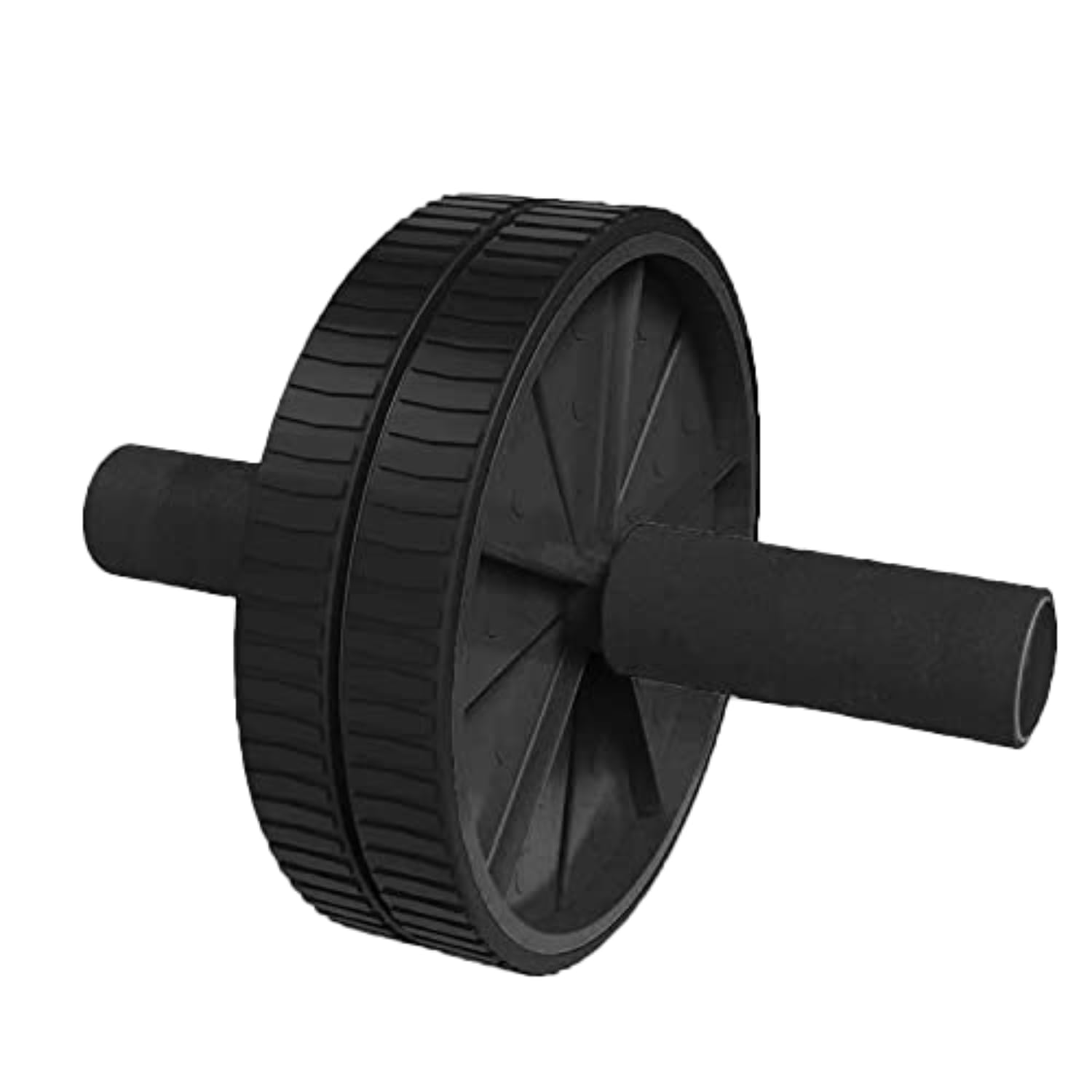 Strauss Double Wheel Ab & Exercise Roller | Anti-Skid Wheel Base | Non-Slip Handles with Foam Grip | Fitness Abdominal Exercise Roller Wheel | Exercise Equipment for Home Gym Workout for Abs,(Black) (B0B535MD23) Amazon Price History, Amazon Price Tracker