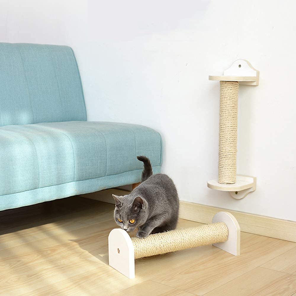 Corda in sisal naturale per tiragraffi per gatti, 4/6/8 mm, corda di canapa intrecciata in fibra di sisal, per riparare tiragraffi o progetti fai da te