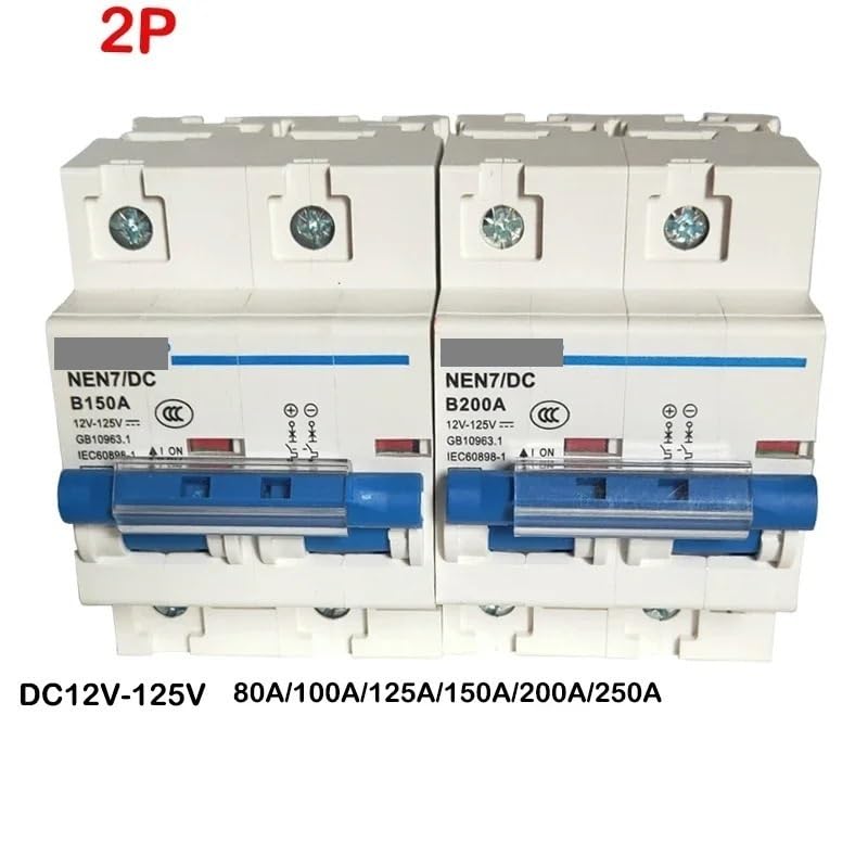 Disyuntor CC 2P 80A con protección contra sobrecargas e interruptor de aire 3