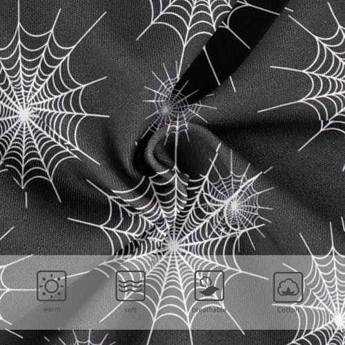 Cotton Toddlers Underwear Floral White Spider Webs Black Halloween Panties Little Girl Print Kids Briefs Undies 2t3