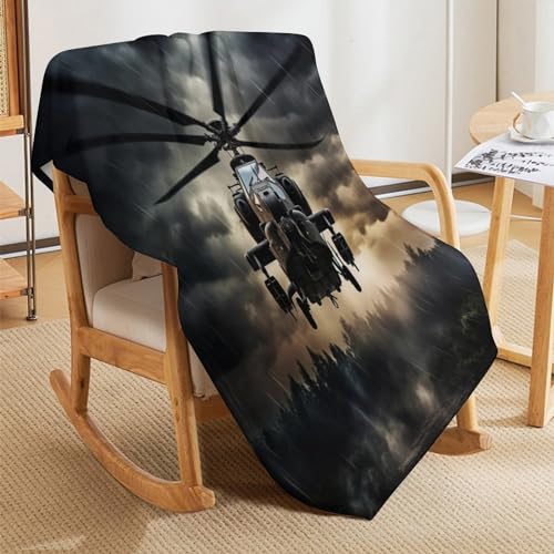 Manta de helicóptero para sofá y tardes de cine en casa con microfibra mullida 5