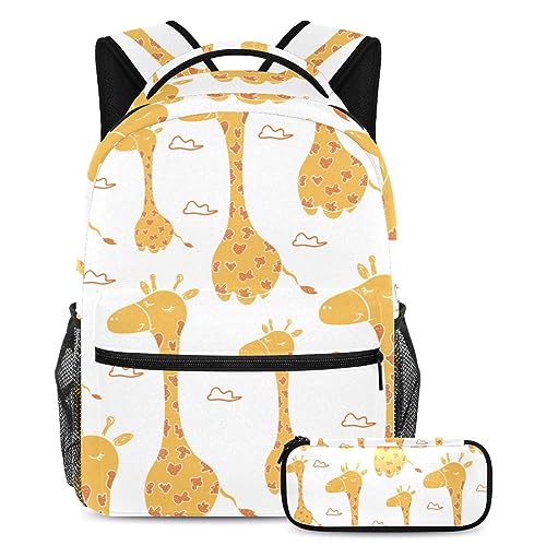 Sac à dos enfant multicolore grand volume et sa trousse assortie pour ranger les affaires