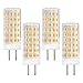 4W Bi-Pin Sockel GY6.35 LED-Glühbirnen AC/DC 12V Warmweiß 3000K die einer 40W-Halogen-Ersatzlampe entspricht für Minilampe 4er Pack.[MEHRWEG]