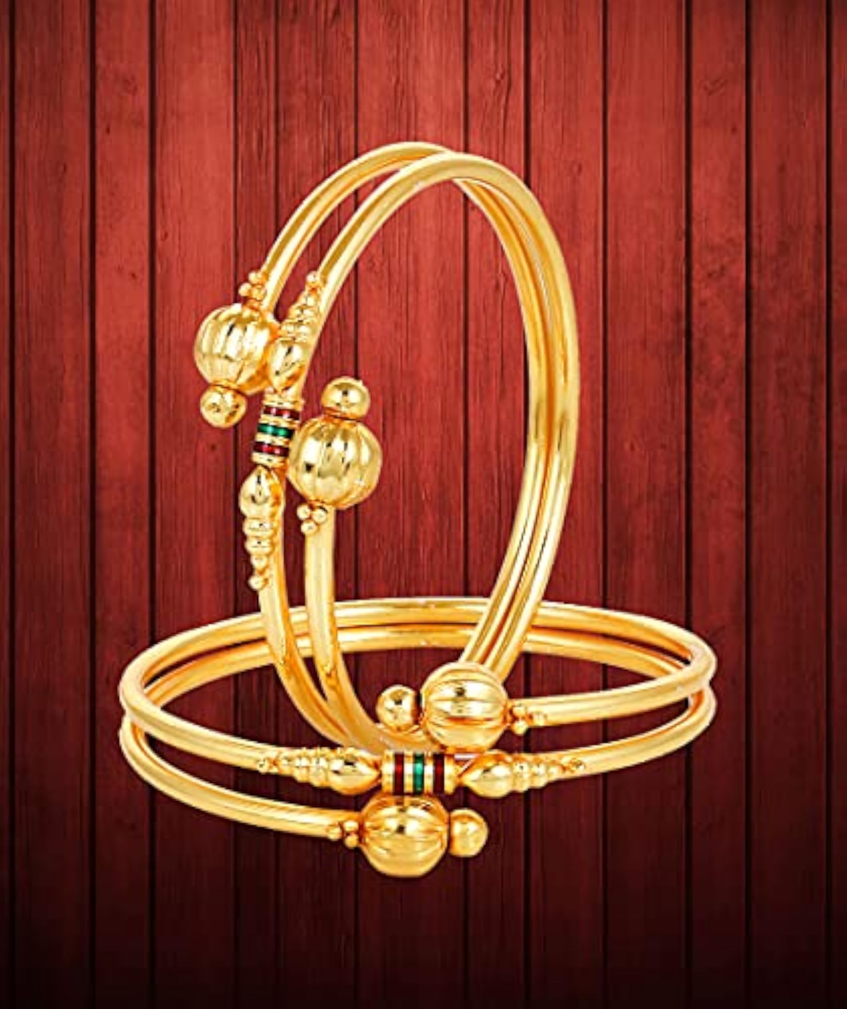 Traditional Plated Bracelet Bangle Set For Women (2.4)
