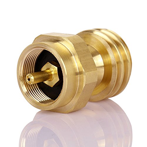 Dozyant 1Lb Propane Adapter For Disposable Throwaway Cylinder, 1 Lb To 20 Lb Propane Tank Adapter,Connector Appliance Designed For 20 Or 30 Pound Lp Gas Steel Bottle Or Bbq Grill Propane Tree #TOP1