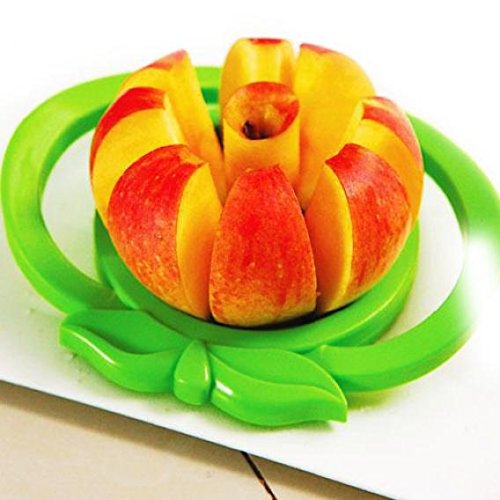 Cortador de manzanas cortador de acero inoxidable con mango de fácil agarre, cortador de frutas, cortador de patatas Medium multicolor