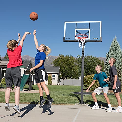 Lifetime Crank Adjust In Ground Basketball Tempered Glass Backboard, 60" #TOP4