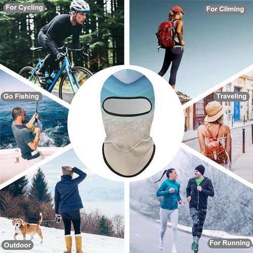Balaclava para Hombres y Mujeres - Máscara de Esquí, Cubreboca Integral para Ciclismo, Protección contra Viento y Frío, Ideal para Montañismo, Trekking, Motocicleta y Actividades al Aire Libre miniatura 6