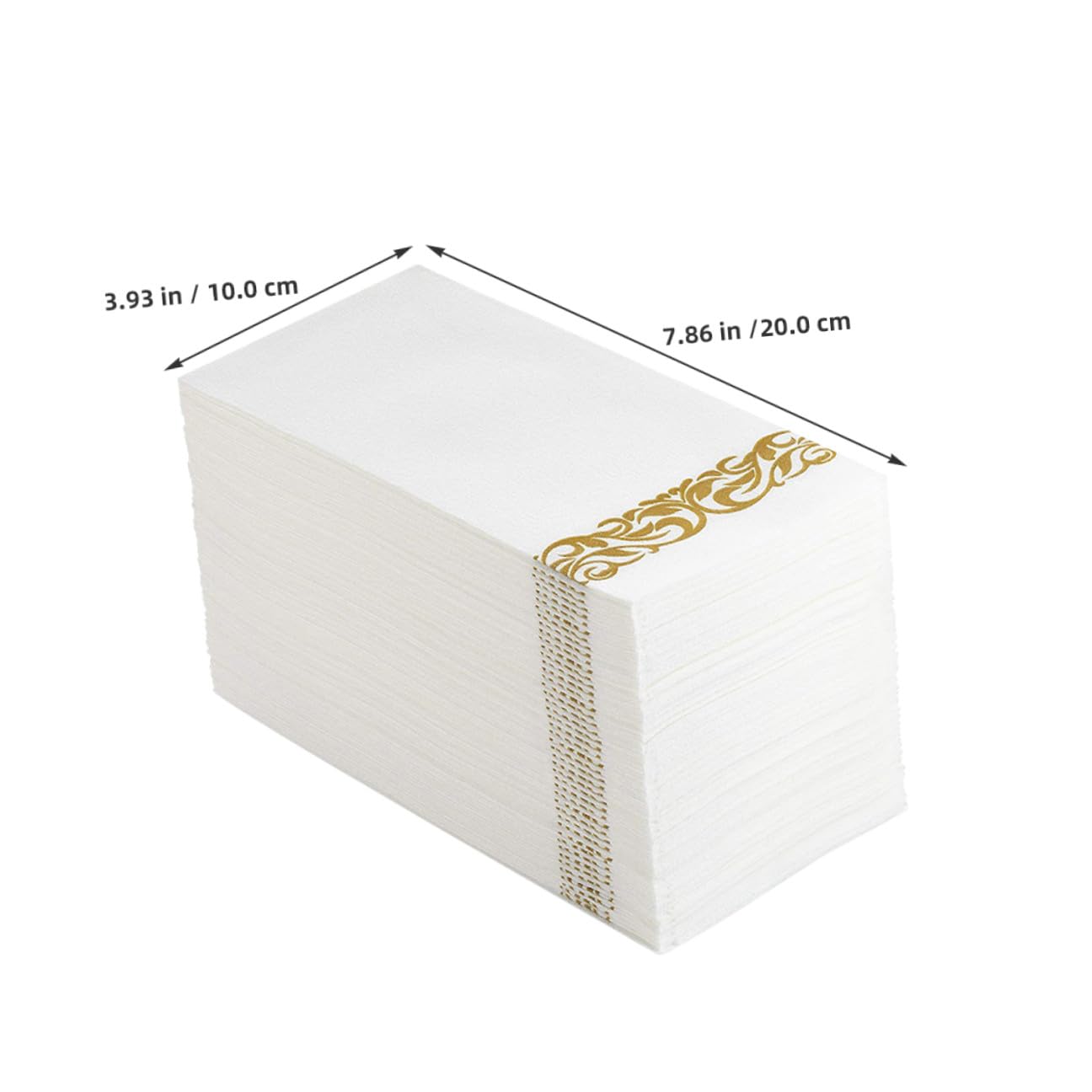 Mikikit 100piezas Servilletas De Papel y Doradas Unidades Servilletas Decorativas Para Fiestas De Cumpleaños Banquetes Despedidas De Soltera y Bodas