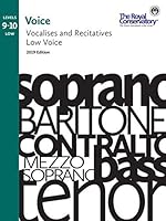 V5V10 - Voice Vocalises and Recitatives for Low Voice 2019 Edition - Levels 9-10 1554408741 Book Cover